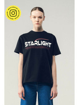 SOTBELLA - Black Starlight Text T-Shirt