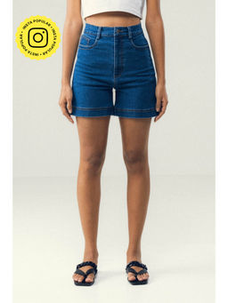 SOTBELLA - High Rise Blue Shorts