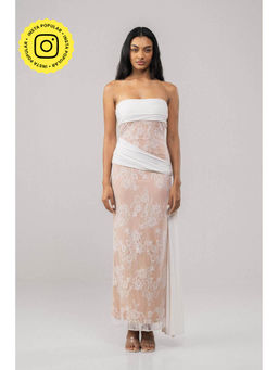 SOTBELLA - White Lace Bodycon Maxi Dress
