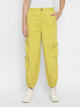 Taurus - Yellow Washed Twill Cargo Joggers