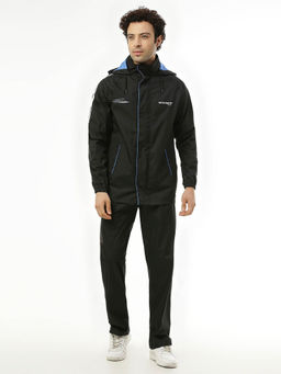 ZEEL - Midnight Moon Black & Blue Raincoat with Pant (Set of 2)