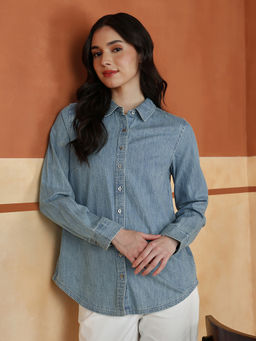 Fabindia - Blue Cotton Alma Shirt