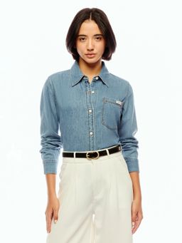 Calvin Klein - Solid Straight Fit Cotton Shirt