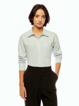 Calvin Klein - Solid Straight Fit Cotton Shirt