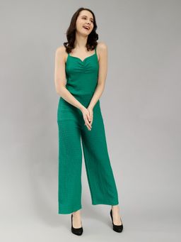 Saffe - Women's Casual Sleevless Body Fitted Jacquard Knit Jumpsuit