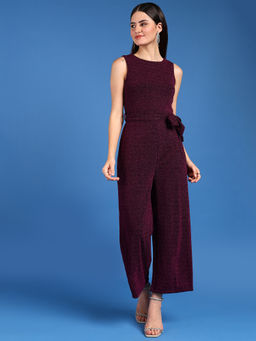 Saffe - Women's Stylish One Piece Jumpsuit Dress with Waist Lace Tie Belt
