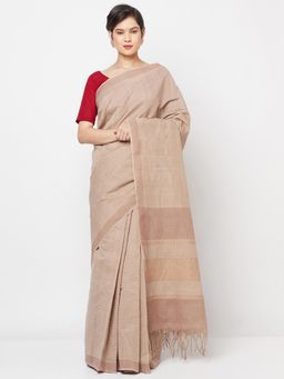Fabindia - Cotton Loom Woven Saree Without Blouse