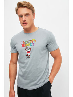 Trendyol - Man Grey T-Shirt