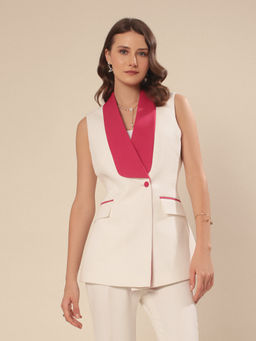 VOLCAPE - Off White Calista Blazer