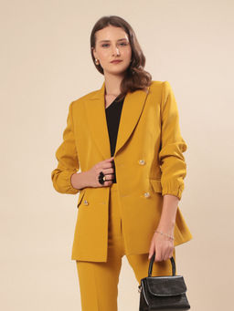 VOLCAPE - Mustard Morgan Blazer