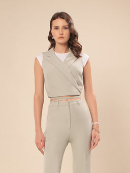 VOLCAPE - Grey Saskia Blazer