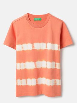 United Colors of Benetton - Round Neck Tie And Dye T-Shirt