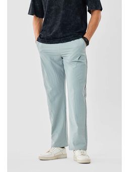 Snitch - Grey Textured Relaxed Fit Trousers