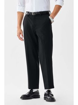 Snitch - Black Stretch Regular Fit Checks Trousers