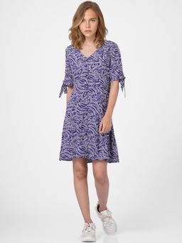 ONLY - Women Printed Navy Dress