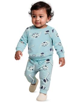 Nuego - Boys Aqua Animal Print Sweatshirt with Joggers