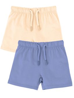 Nuego - Boys Multi-Color Solid Shorts (Pack of 2)