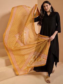 InWeave - Mustard Geometric Dupatta