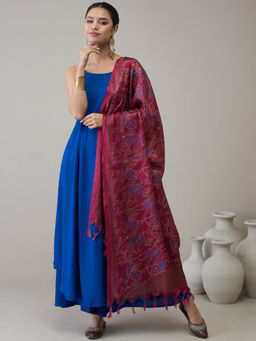 InWeave - Magenta Bird Print Dupatta