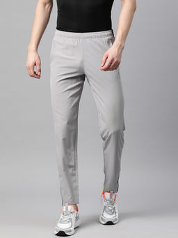 Alcis - Men Dry Tech Slim Fit Sports Grey Track Pants With Reflective Detail