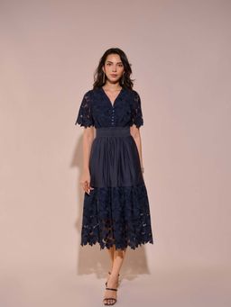 Style Island - Blue Monica Floral Dress