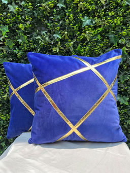 SEEVO - Antalya Velvet Cushion Cover Royal Blue