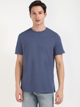 Tommy Hilfiger - Men Dark Navy Blue Solid Casual T-Shirt