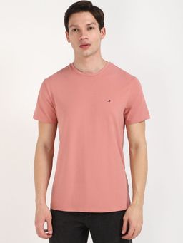 Tommy Hilfiger - Men Pink Solid Casual T-Shirt