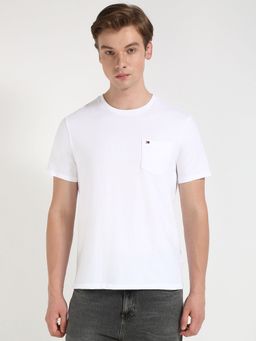 Tommy Hilfiger - Men White Solid Casual T-Shirt