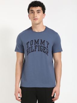 Tommy Hilfiger - Men Blue Casual Half Sleeves T-Shirt