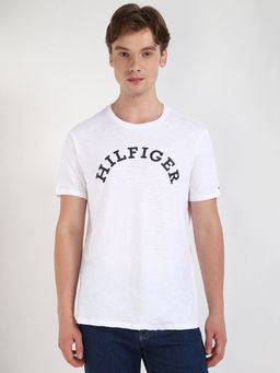 Tommy Hilfiger - Men White Solid Casual T-Shirt