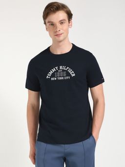 Tommy Hilfiger - Men Dark Navy Blue Casual T-Shirt