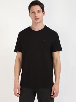 Tommy Hilfiger - Men Black Solid Casual T-Shirt
