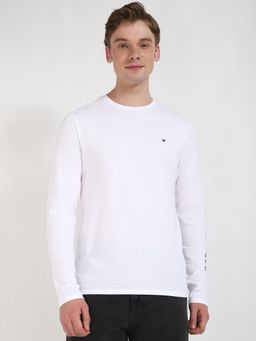 Tommy Hilfiger - Men White Solid Casual T-Shirt