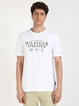 Tommy Hilfiger - Men White Solid Casual T-Shirt