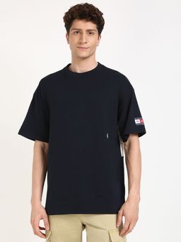 Tommy Hilfiger - Men Dark Navy Blue Graphic Casual T-Shirt