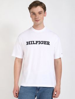 Tommy Hilfiger - Men White Solid Casual T-Shirt