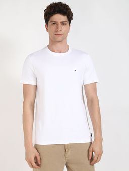 Tommy Hilfiger - Men White Solid Casual T-Shirt