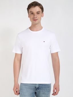 Tommy Hilfiger - Men White Solid Casual T-Shirt