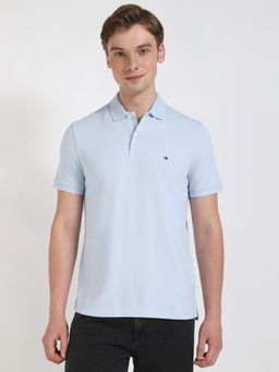 Tommy Hilfiger - Men Blue Stripes Casual Polo T-Shirt