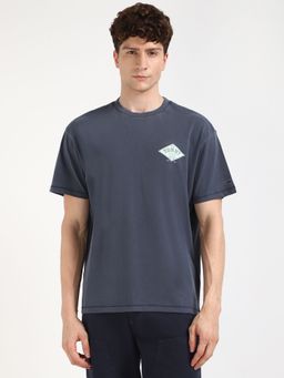 Tommy Hilfiger - Men Navy Blue Graphic Casual T-Shirt