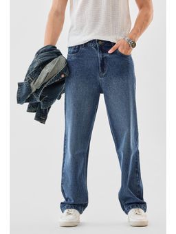 Snitch - Mens Blue Denim Relaxed Casual Jeans