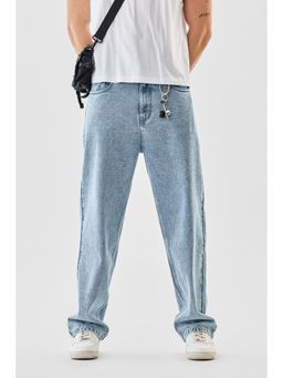 Snitch - Mens Light Blue Denim Relaxed Casual Jeans