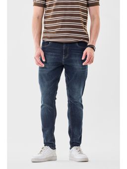 Snitch - Mens Indigo Washed Skinny Casual Jeans