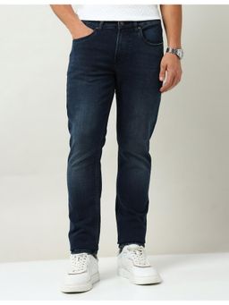 AD By Arvind - Blue Mid Rise Comfort Slim Fit Jeans