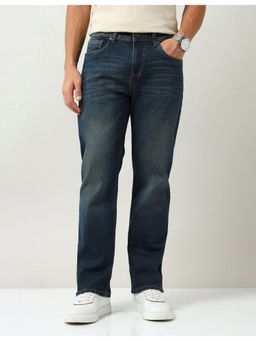 AD By Arvind - Blue Mid Rise Comfort Slim Fit Jeans