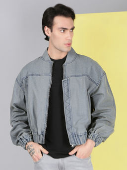 Voxati - Grey Men's Denim Jacket