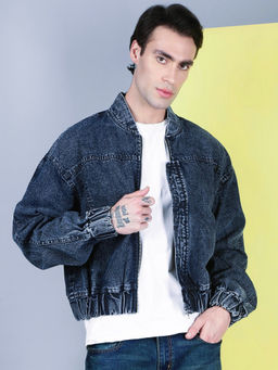 Voxati - Navy Blue Men's Denim Jacket