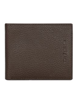 The Vertical - Millenia Mens Leather Global Coin Wallet Textured Brown 8903496179842