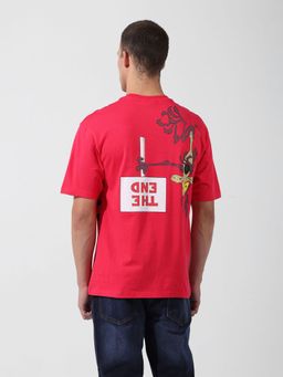 The Indian Garage Co - Men Boxy Fit Looney Tunes Printed Crew Neck T-Shirt